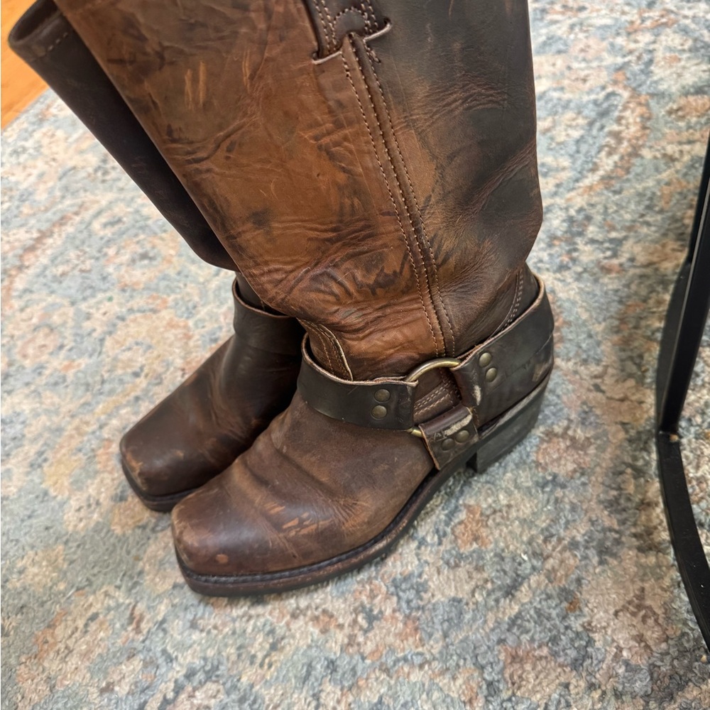 Frye Brown Ankle Boots